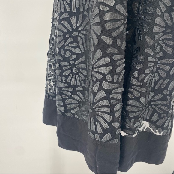 Plenty by Tracy Reese Black A-Line Floral Party Mini Dress Small - Picture 9 of 10